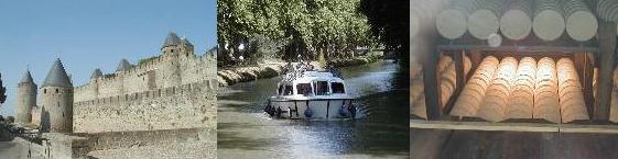 Carcassonne, Canal du Midi, reifender Roquefort